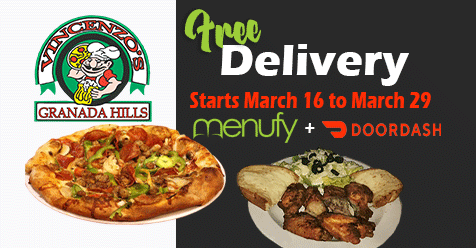 Order Online, Free Delivery Starts TODAY – Vincenzo’s Granada Hills