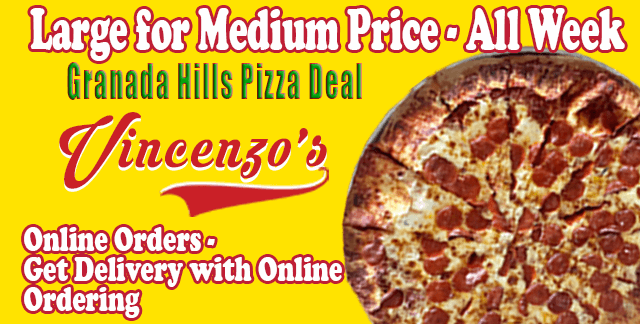 Back This Week | Pizza Deal | Vincenzo’s Granada Hills