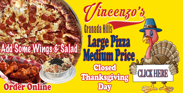 Pizza Time in The Valley, Vincenzo’s Granada Hills