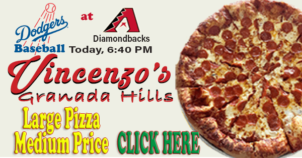 Dodgers Game Starts Soon, Get a Pizza