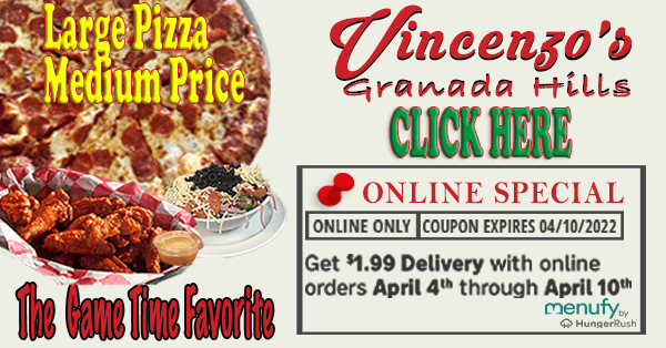 Pizza Delivery in The SFV – Special Offer