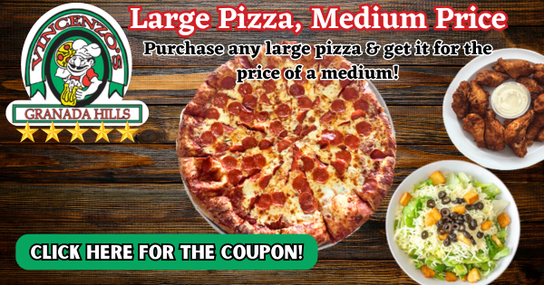 Delicious Large Pizza For Less SFV