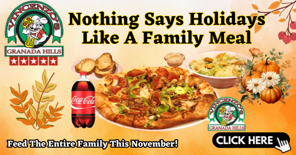 Pizza Meal For The Holidays – Vincenzo’s Granada Hills