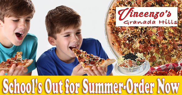 School’s Out! Keep Those Hungry Kids Fed This Summer-Vincenzo’s Pizza